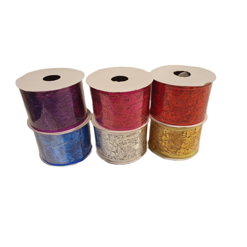Set 6 Panglici Decorative pentru Craciun, 2.5 m, Multicolor