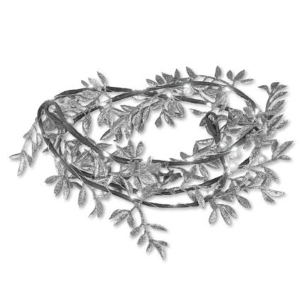 Ghirlanda decorativa de Craciun LED, ML52SZ, 1.8 m, argintiu
