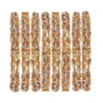 Set de 8 ghirlande pentru Craciun Anyingkai, sarma/matase PET, auriu, 2 m