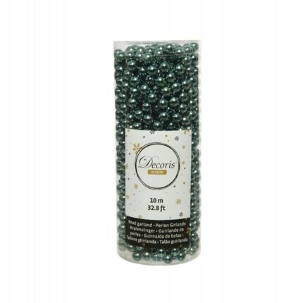 Snur margele, Decoris, Plastic, 10 m, Albastru