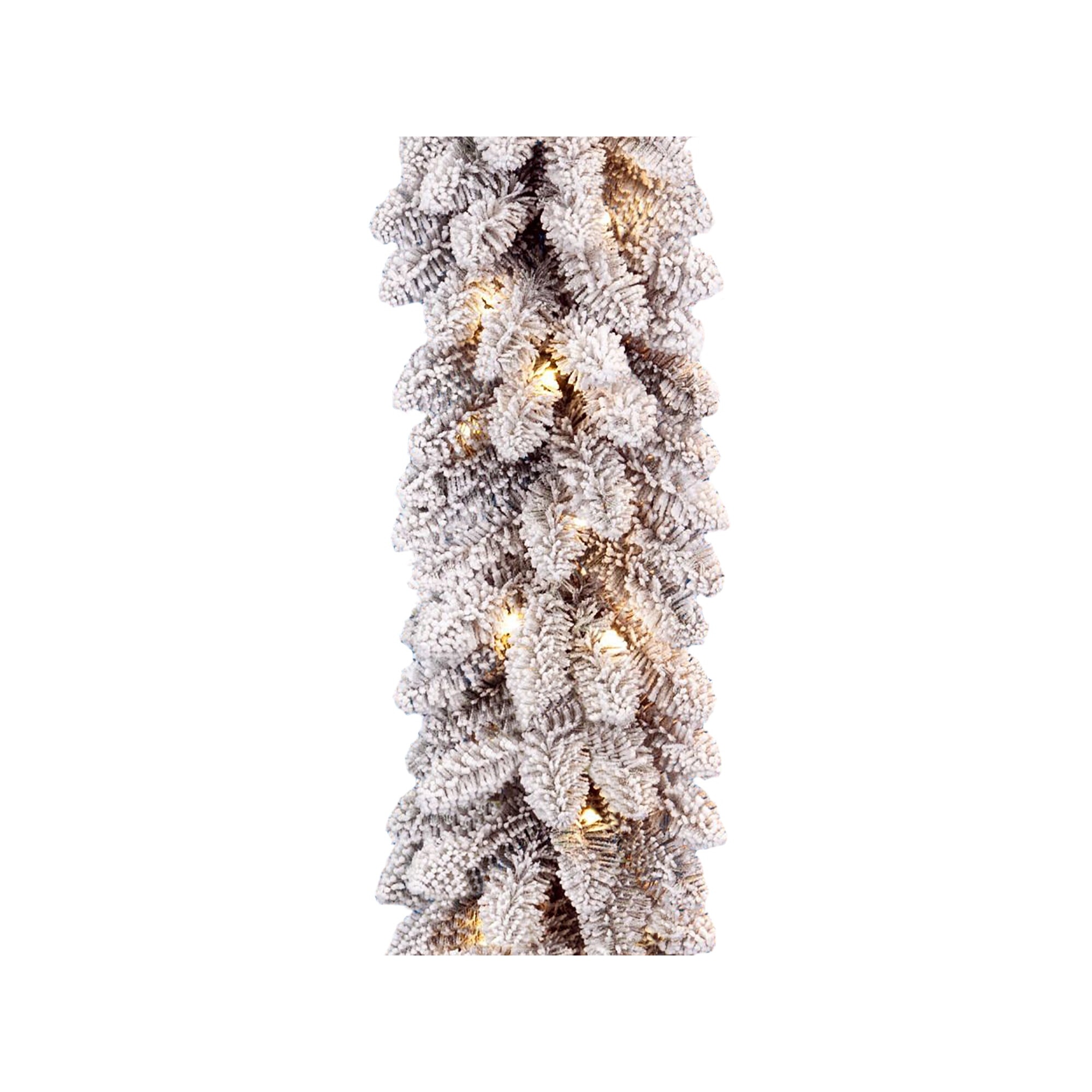 res_9d9b9feb13867d77fee6ae3daae0de32 Ghirlanda de Craciun artificiala nedecorata zapada alba DELUXE Viola cu iluminare LED 270 cm