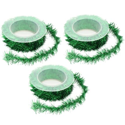 Set 3 role beteala de Craciun, Mmgoqqt, 3 x 150 cm, Verde