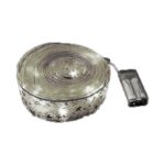 Fasie luminoasa de Craciun, AMRINUGL, 20 LED-uri, argintie, 2 metri