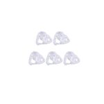 Set de 5 ghirlande pentru Craciun Tazzor, pene de curcan, alb, 2 m