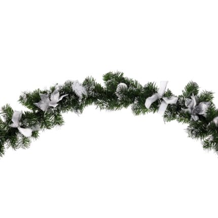 Ghirlanda artificiala de Craciun, 180 cm, alba, 0415