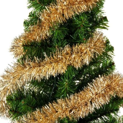 Beteala de Craciun Bej, Tinsel, 3m x 8cm