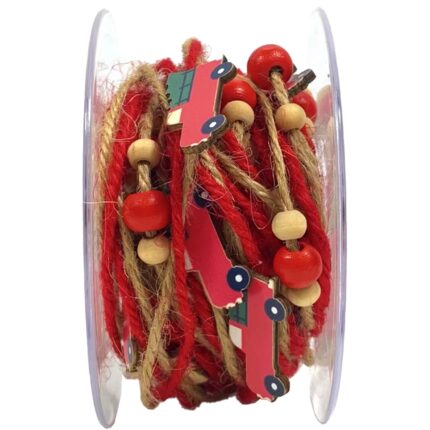 Set decoratiuni brad Craciun, Textil, Cu model, Multicolor