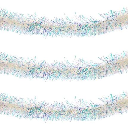Beteala de Craciun cu Tinsel Holografic 3m x 8cm