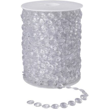 Ghirlanda decorativa, Mmgoqqt, 30m, acril, transparent