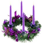 Coroana Advent de Craciun KkvoGmle, suport pentru 4 lumanari, decoratiuni aurii, 33x33x8cm