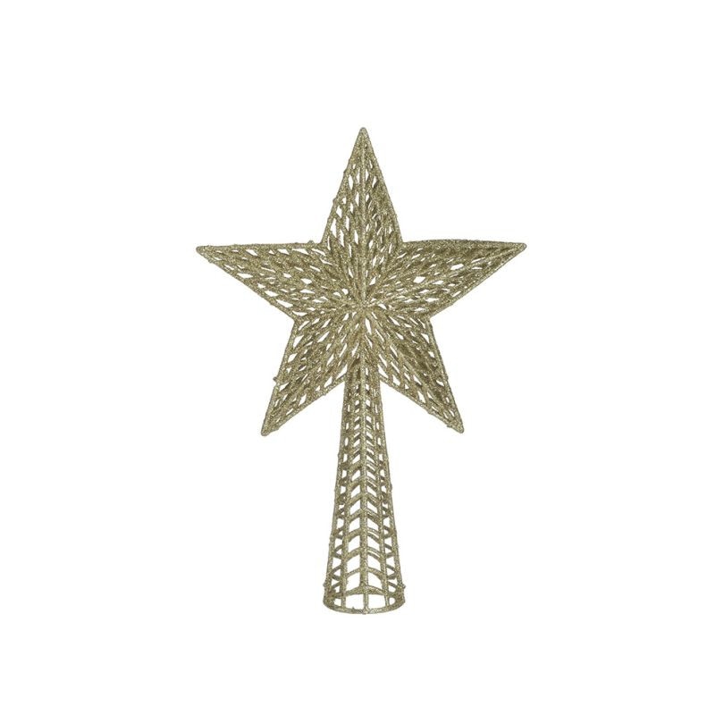 res_2a921df4ccf585ef4912758c7de406fb Varf pentru brad de craciun in forma de stea, 27cm, Auriu bronz