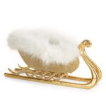 Figurina de Craciun 31 x 16 x 15 cm Sania lui Mos Craciun Eurofirany aur