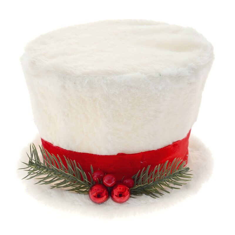 Varf de brad joben alb, dimensiuni 20 x 15 cm