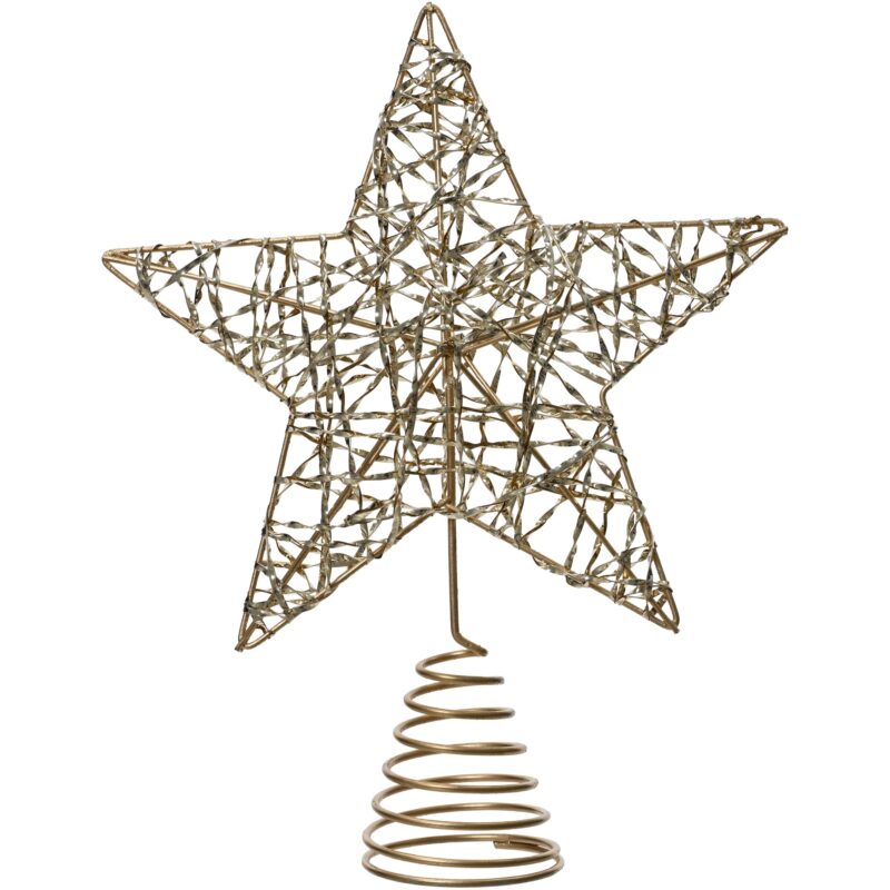 Varf de brad Kaemingk, 20x5xH23 cm, metal, finisaj satinat, auriu