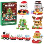 Set 6 jucarii de constructie de Craciun, Yingyun®, Decoratiuni, Multicolor
