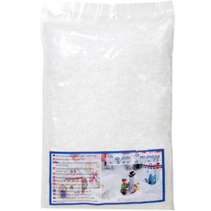 Zapada artificiala alba ornamentala de Craciun, 160 grame