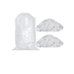 Zapada artificiala, Tranqun, 250 g, moale, din fibra de poliester, cu fulgi de zapada holografici