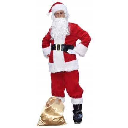 Costum de Mos Craciun, 10 elemente, XXL