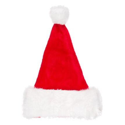 Caciula Mos Craciun pentru adulti, rosu/alb, Dolik, 32x42 cm