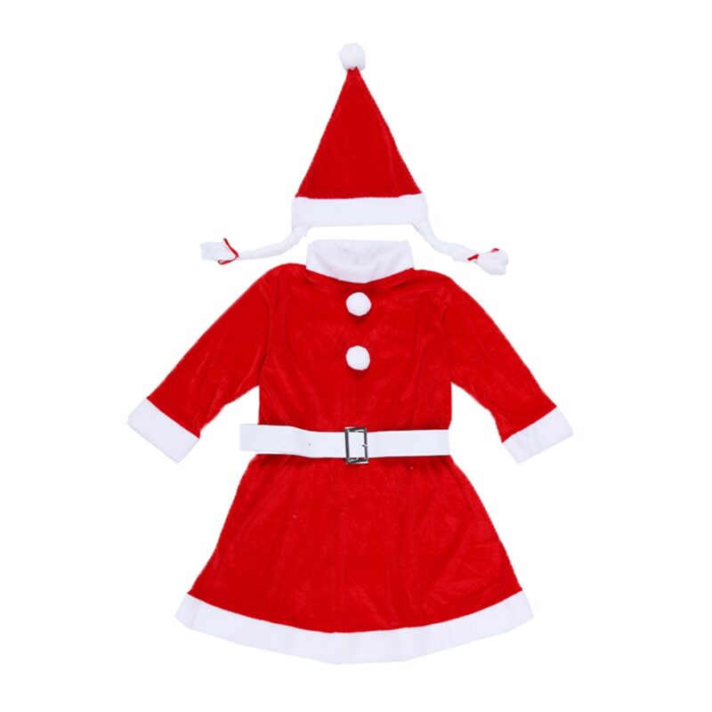 Costum Craciunita Fata, Htphone Service 7-9 ani, 3 piese, Catifea