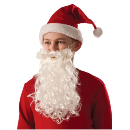 Barba creata si mustata Mos Craciun, pentru copii, lungime 30 cm, FamousKids®