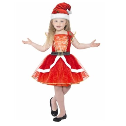Costum Miss Craciunita luminoasa 11-12ani
