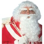 Set peruca sprancene si barba Mos Craciun