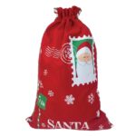 Sac ornamental multicolor cu imprimeu Mos Craciun, 53 x 78 cm