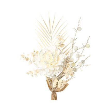 Buchet Artificial Mix Bujori H 58 Cm Crem