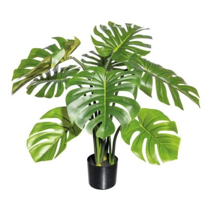 Planta Artificiala Splitphilodendron In Ghiveci H 90 Cm Verde