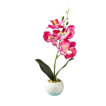 Orhidee artificiala in ghiveci, 26x8.5x7.5cm, multicolor