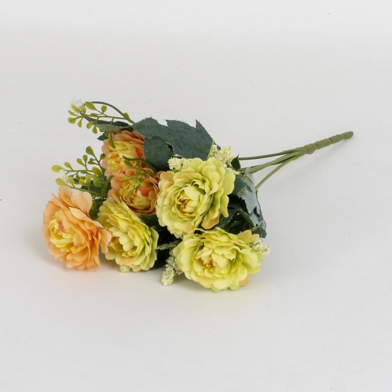Buchet flori artificiale, 6 fire, 2 culori, H 30 cm, B.S.P. / SL079_1