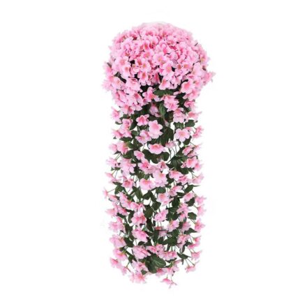 Set 2 flori Artificiale Agatatoare, Decorative pentru Interior/Exterior, Roz, 80cm