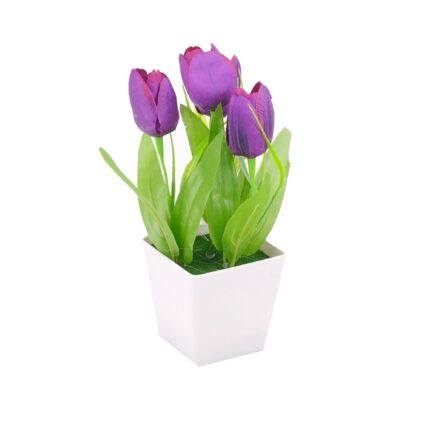 Lalele decorative in ghiveci, Mov, 23 cm