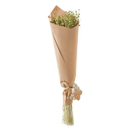 Planta decorativa, buchet crengute uscate, verde, 50cm