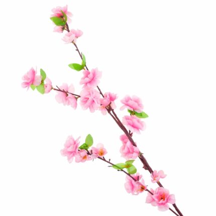 Ramura decorativa cu flori de mar, 120cm, roz