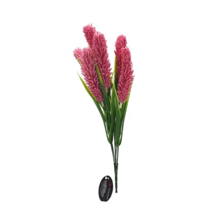 Planta artificiala cu 7 fire, Naimeed D3085, culoare Roz inchis, 40 x 13 cm