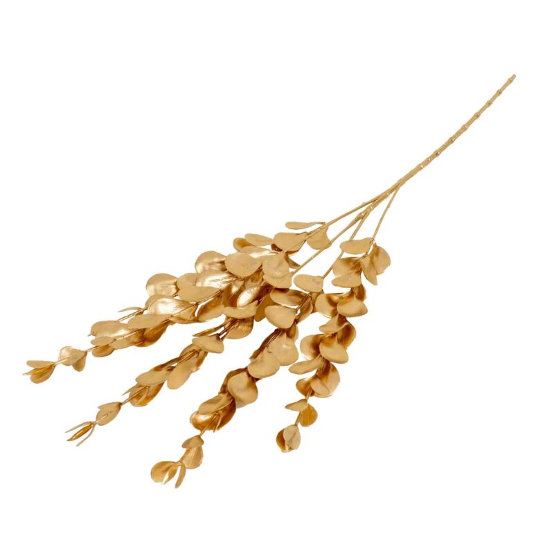 Fir frunze artificiale, 5 ramificatii, culoare auriu 65 CM, B.S.P. / SL1114