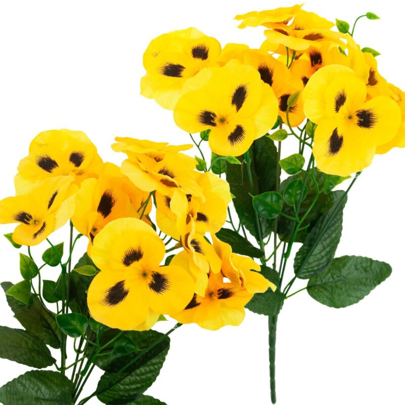 Buchet de bratei, 33cm, galben, plante artificiale
