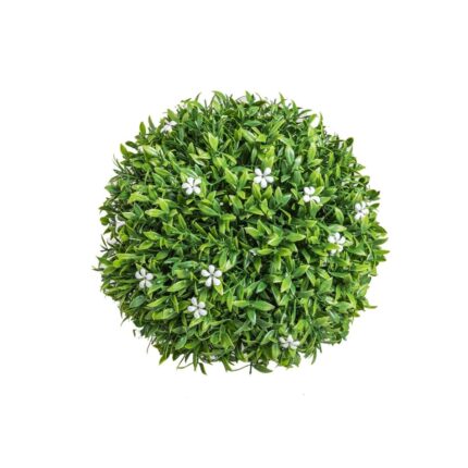 Sfera Decorativa BigBuy, Protectie UV, Design Fiori d'Arancio, 20x20x20cm