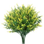 Buchet lavanda artificiala, MunDeir, Plastic, Galben/Verde