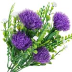 Buchet de flori artificiale, Dekolo, Flori de ciulin, Violet