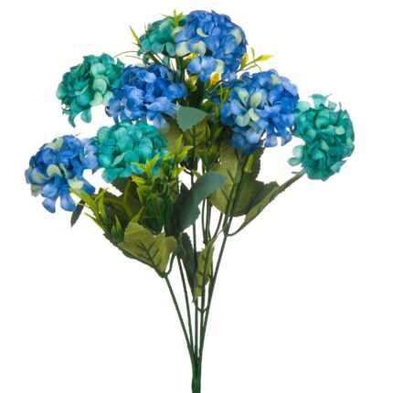 Flori artificiale, Zola®, buchet hortensii , albastre , 37 cm