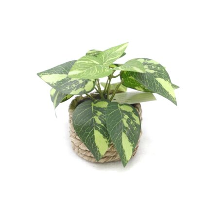 Planta artificiala, Cu ghiveci, Verde/Maro