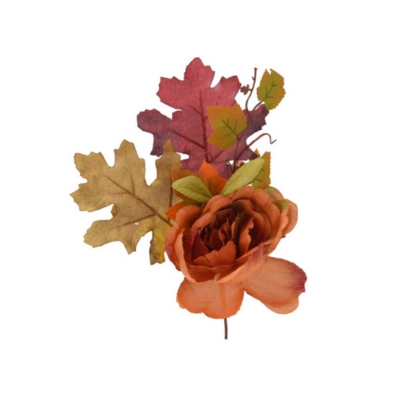 Crenguta artificiala ornamente toamna, 25 cm