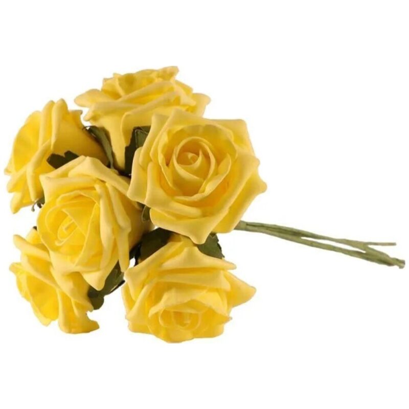 Buchet 6 Trandafiri Galbeni 22cm SF0190LE