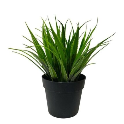 Planta artificiala in ghiveci, Verde/Negru