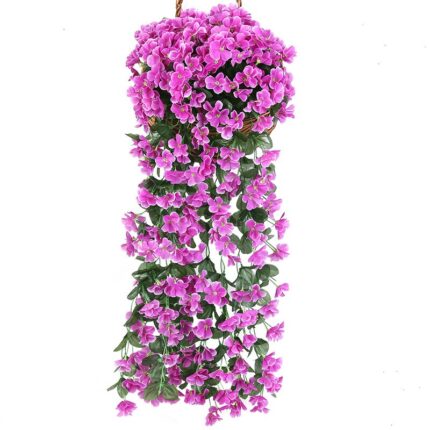 Flori decorative, Sunmostar, Plastic, Mov, Verde