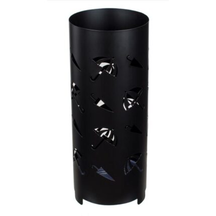 Suport pentru Umbrele, Negru, Metalic, 22.5x56cm