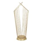 Suport Umbrele Mauro Ferretti Glam Stick 26,5X23X68,5 cm, Auriu